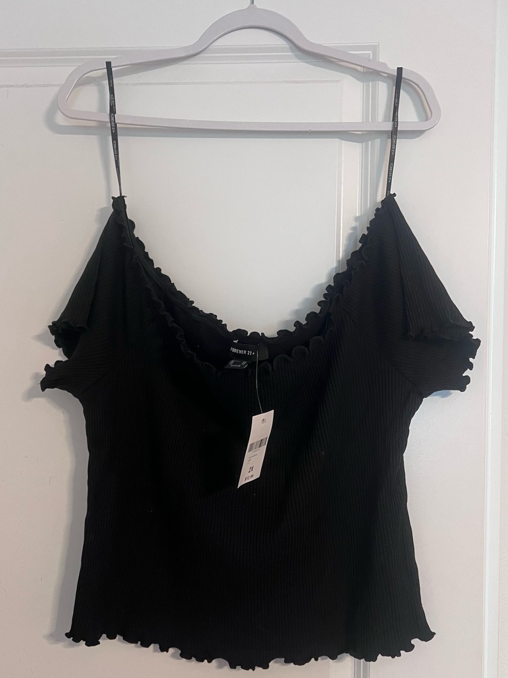 Forever 21+ Ribbed Off-The-Shoulder Knit Top